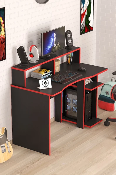 OlcayAksesuar Ada Oyuncu Masası Gamer Masası 120x60 cm ürün görseli 1