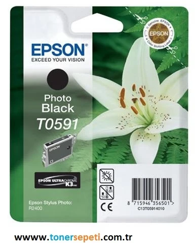 Tonersepeti Epson T0591-C13T05914020  Foto Siyah Kartuş ürün görseli 1