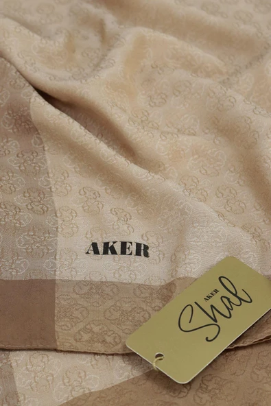 Monogram Jakar Şal - %50 Viskon %50 Polyester - 6060900-03 - Resim 3