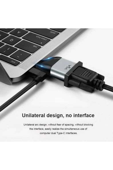 USB-C Type-C to VGA Mini Dönüştürücü 4893 AL4893 ALFAİS ürün görseli 1