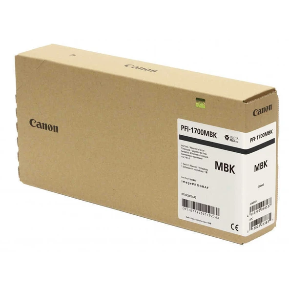 Tonersepeti Canon PFI-1700MBK Mat Siyah  Kartuş ürün görseli 1