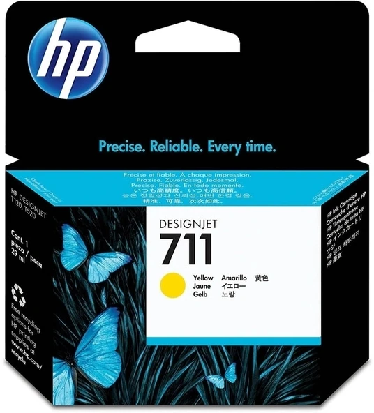 Tonersepeti Hp 711 CZ132A Sarı  Kartuş ürün görseli 1