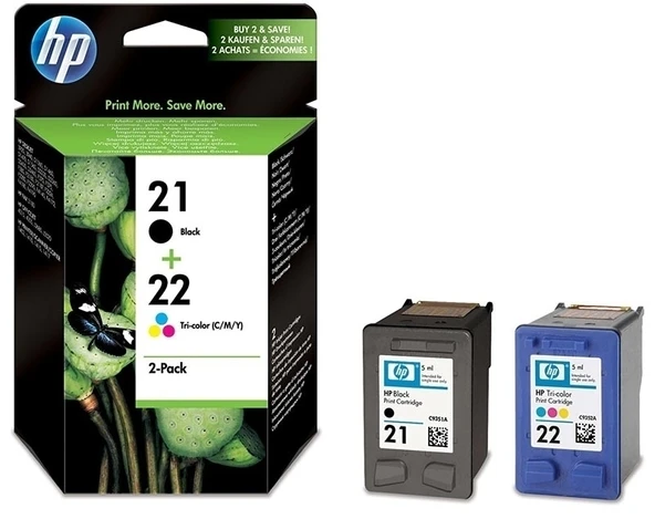 Tonersepeti Hp 21-22-SD367AE  Kartuş Avantaj Paketi ürün görseli 1