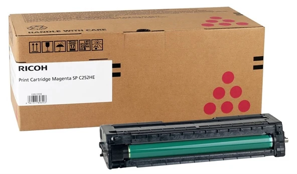 Tonersepeti Ricoh SP-C252 Kırmızı  Toner Y.K. ürün görseli 1