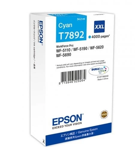 Tonersepeti Epson T7892XXL-C13T789240  Mavi Kartuş ürün görseli 1
