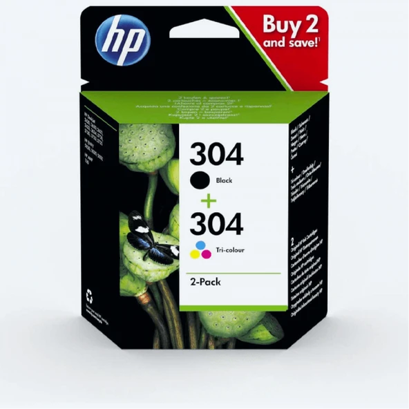 Tonersepeti Hp 304  Siyah-Renkli Kartuş Avantaj Paket 3JB05AE ürün görseli 1