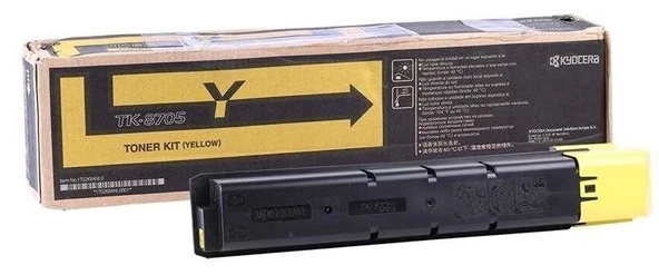 Tonersepeti Kyocera TK-8705 Sarı  Fotokopi Toner ürün görseli 1