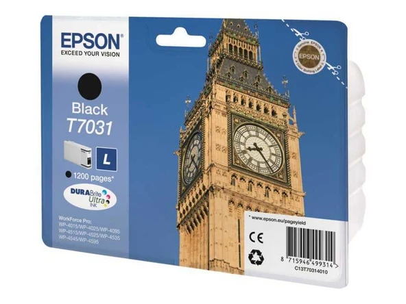 Tonersepeti Epson T7031-C13T70314010  Siyah Kartuş ürün görseli 1