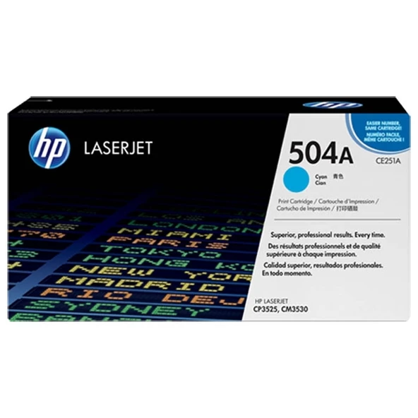 Tonersepeti Hp 504A-CE251A  Mavi Toner ürün görseli 1