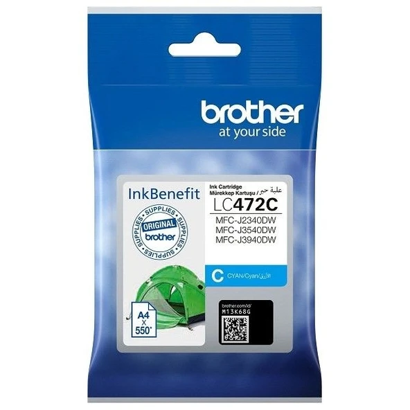 Tonersepeti Brother LC472C Orijinal Mavi Kartuş ürün görseli 1
