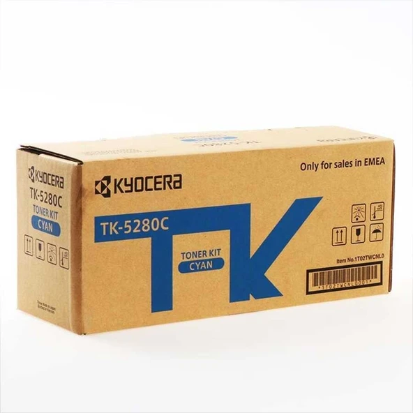 Tonersepeti Kyocera TK-5280C Mavi  Toner P6235cdn P6635cidn ürün görseli 1