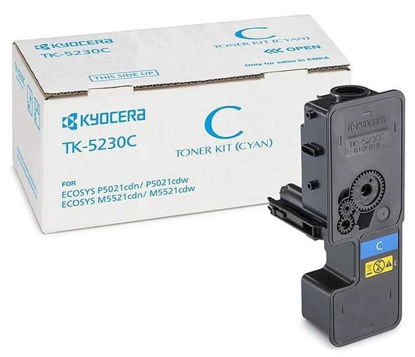 Tonersepeti Kyocera Mita TK-5230  Mavi Toner ürün görseli 1
