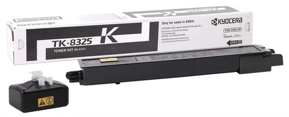 Tonersepeti Kyocera Mita TK-8325 Siyah  Fotokopi Toner ürün görseli 1