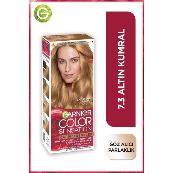 Garnier Çarpıcı Renkler 7.3 Altın Kumral Saç Boyası ürün görseli 1