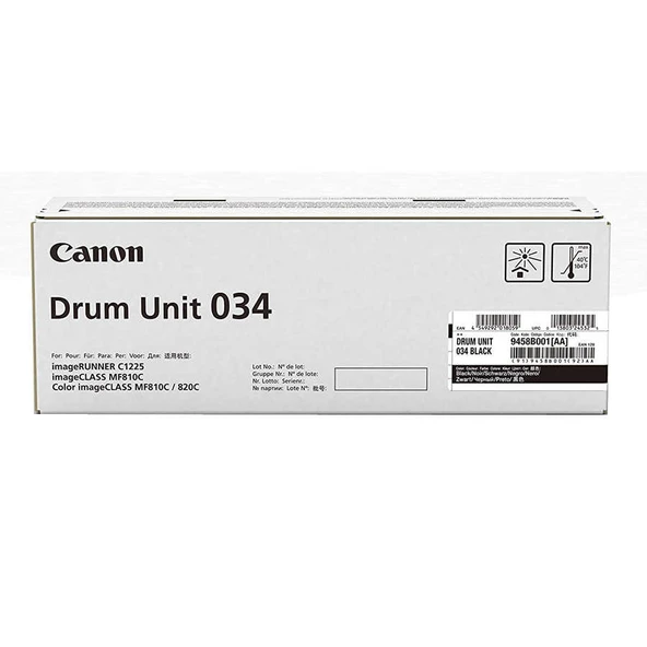 Tonersepeti Canon 034-9458B001 Siyah  Fotokopi Drum Ünitesi ürün görseli 1