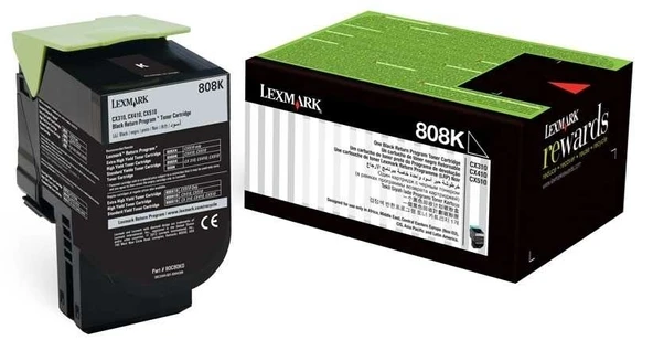 Tonersepeti Lexmark CX410-80C80K0 Siyah  Toner ürün görseli 1