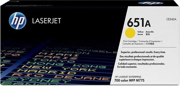 Tonersepeti Hp 651A-CE342A Sarı  Toner ürün görseli 1