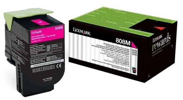Tonersepeti Lexmark CX410-80C80M0 Kırmızı  Toner ürün görseli 1