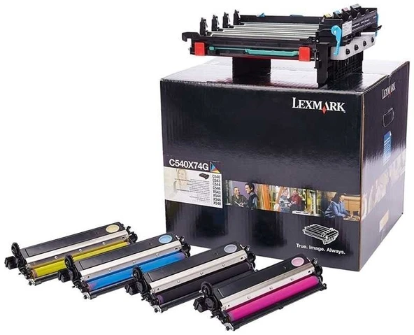 Tonersepeti Lexmark C540-C540X74G Siyah ve Renkli Drum Kiti ürün görseli 1