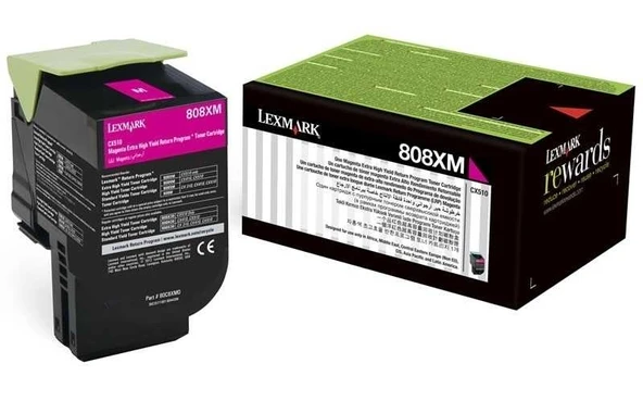 Tonersepeti Lexmark CX510-80C8XM0 Kırmızı  Toner Extra Y.K ürün görseli 1