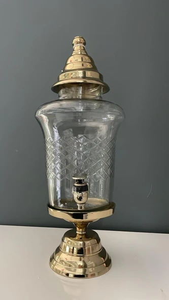 LAMEDORE SAMOVAR MUSLUKLU ŞERBETLİK GOLD 23X20,5X48,5 CM ürün görseli 1
