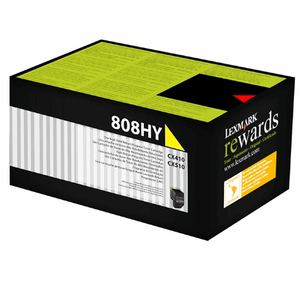 Tonersepeti Lexmark CX410-80C8HY0 Sarı  Toner Y.K ürün görseli 1