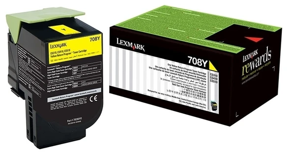 Tonersepeti Lexmark CS310-70C80Y0 Sarı Orjinal Toner ürün görseli 1