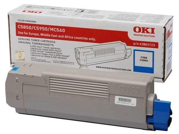 Tonersepeti Oki C5850-43865743 Mavi  Toner ürün görseli 1