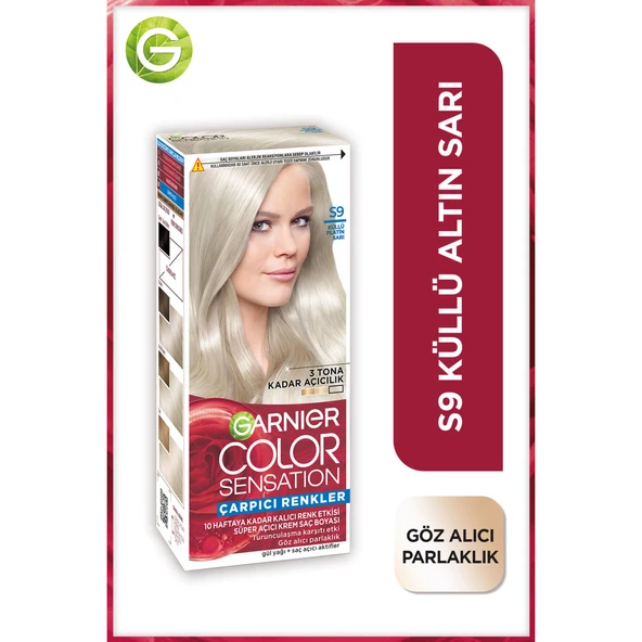 Garnier Çarpıcı Renkler S9 Küllü Altın Sarı Saç Boyası ürün görseli 1