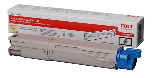 Tonersepeti Oki C3300-43459348 Siyah  Toner Y.K. ürün görseli 1