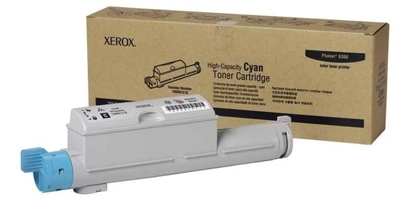 Tonersepeti Xerox Phaser 6360-106R01218 Mavi  Toner Y.K ürün görseli 1