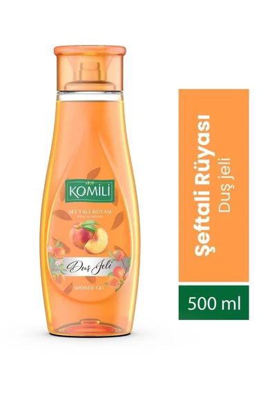 Komili Şeftali Rüyası Vegan Duş Jeli - Şeftali Ve Yaz Meyveleri Kokulu - 500 ml ürün görseli 1