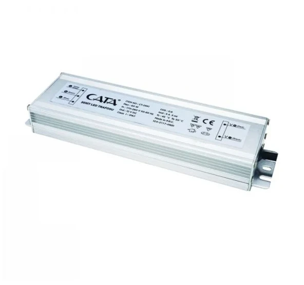 Ct-2591 5 Amper Adaptör 60W IP64 Dış Mekan Şerit Led Trafosu Slim ürün görseli 1