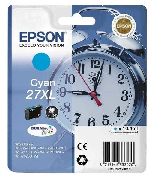 Tonersepeti Epson 27XL-T2712-C13T27124020 Mavi  Kartuş ürün görseli 1