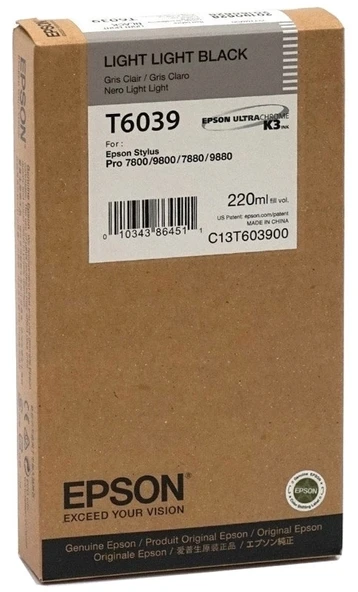 Tonersepeti Epson T6039-C13T603900  Açık Açık Siyah Kartuş ürün görseli 1