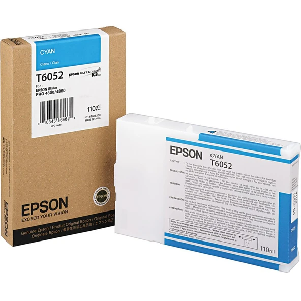 Tonersepeti Epson T6052-C13T605200  Mavi Kartuş ürün görseli 1