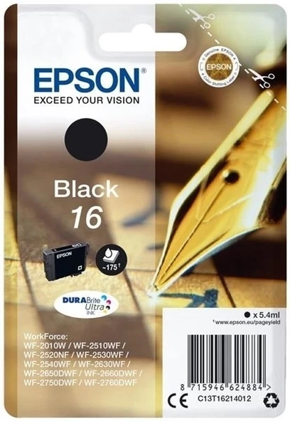Tonersepeti Epson T1621-C13T16214020 Siyah  Kartuş ürün görseli 1