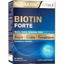Nutraxin Biotin Forte Tablet 60'lı ürün görseli 1