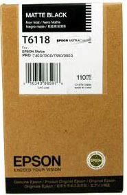 Tonersepeti Epson T6118 C13T611800  Mat Siyah Kartuş ürün görseli 1