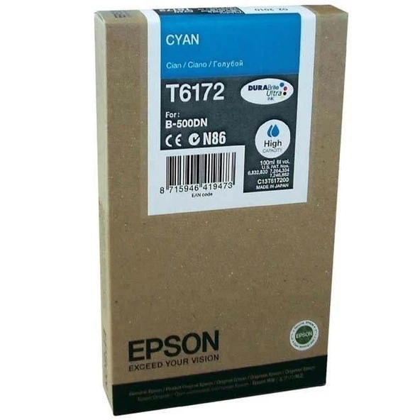 Tonersepeti Epson T6172-C13T617200 Mavi  Kartuş ürün görseli 1