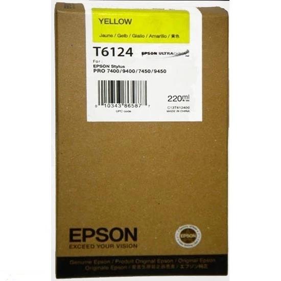 Tonersepeti Epson T6134 C13T613400 Orjinal Sarı Kartuş ürün görseli 1