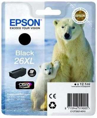 Tonersepeti Epson T26XL C13T26614020  Siyah Kartuş ürün görseli 1