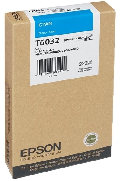 Tonersepeti Epson T6032-C13T603200  Mavi Kartuş ürün görseli 1