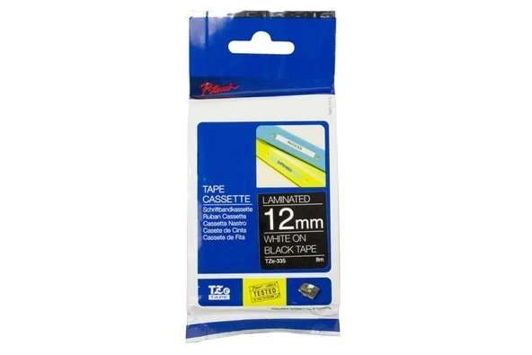 Tonersepeti Brother TZE-335 Siyah Lamine Etiket 12mm ürün görseli 1