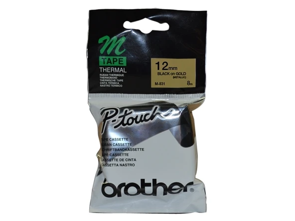 Tonersepeti Brother M-831 Altın Üzerine Siyah Etiket ürün görseli 1