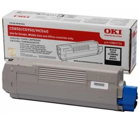 Tonersepeti OKI C5850 43865724 Siyah  Toner ürün görseli 1