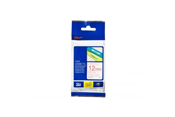 Tonersepeti Brother TZE-232 Kırmızı Lamine Etiket 12mm ürün görseli 1