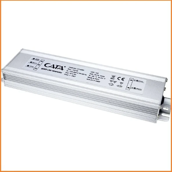 Ct-2592 12,5 Amper Adaptör 150W IP64 Dış Mekan Şerit Led Trafosu Slim ürün görseli 1
