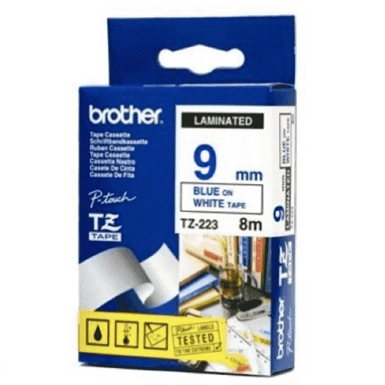 Tonersepeti Brother TZ-223 Beyaz Üzerine Mavi Etiket 9mm ürün görseli 1