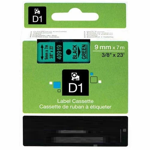 Tonersepeti Dymo 40919 Yeşil Üzerine Siyah Muadil Etiket ürün görseli 1